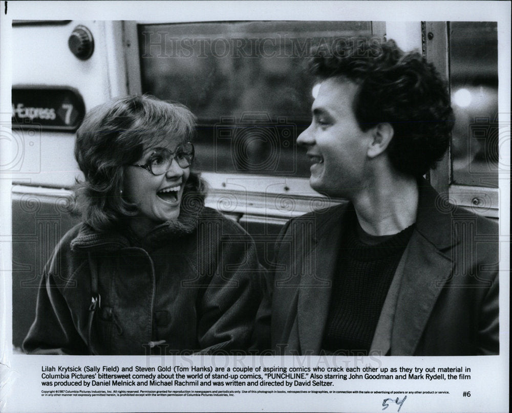 1988 Press Photo Sally Field &amp; Tom Hanks Punchline - Historic Images