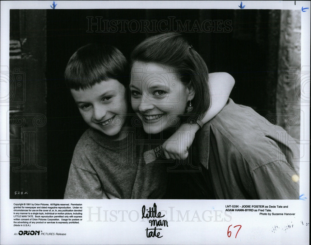 1991 Press Photo Jodie Foster American Actress - Historic Images