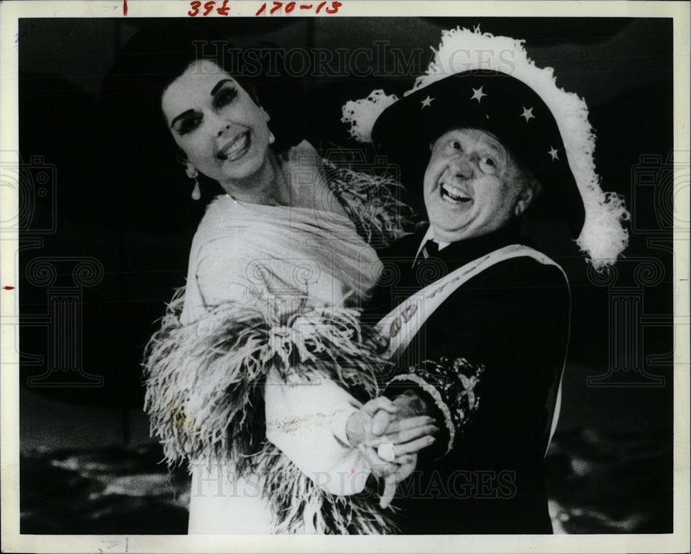 1984 Press Photo Mickey Rooney &amp; Ann Miller  - Historic Images
