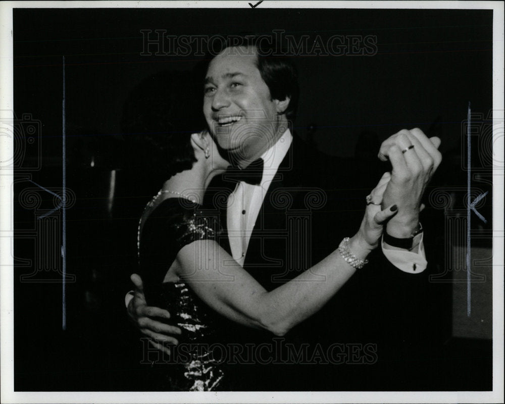 1987 Press Photo Gov. James Blanchard Inaugural Ball - Historic Images