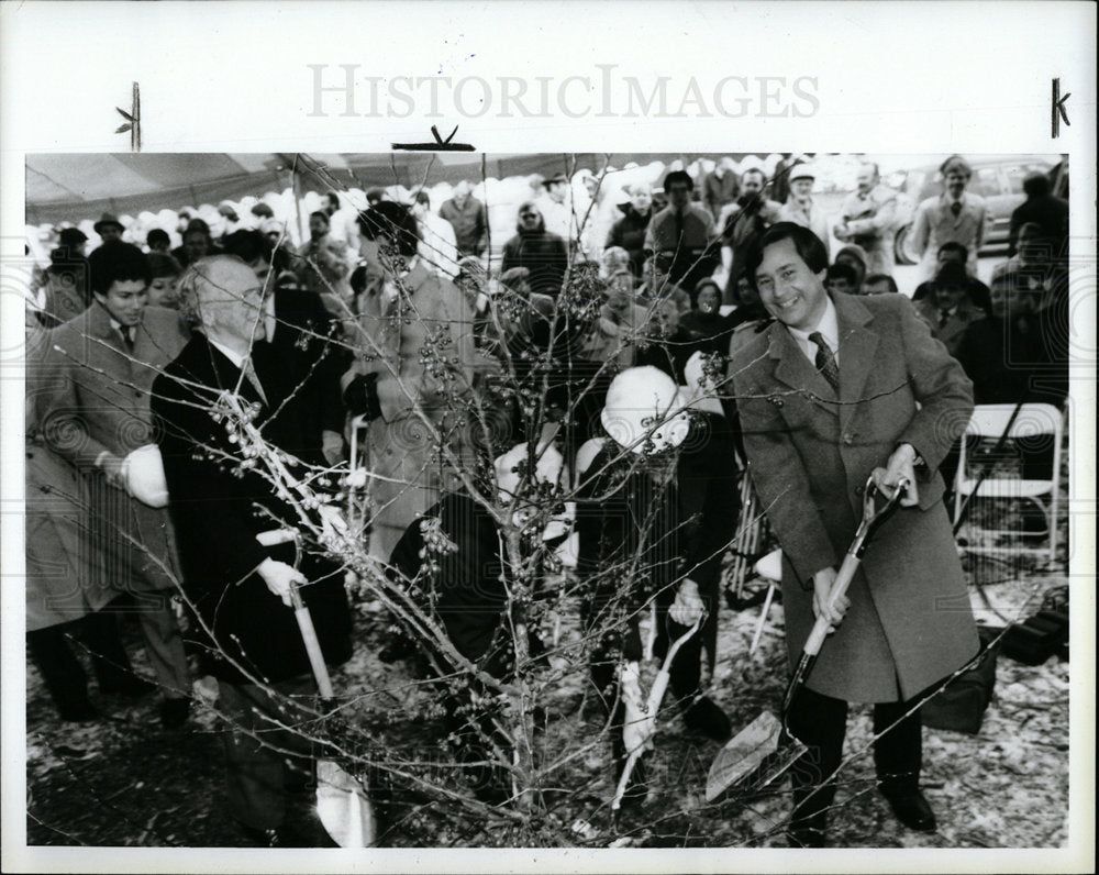 1985 Press Photo Governor Blanchard &amp; John Sloan - Historic Images