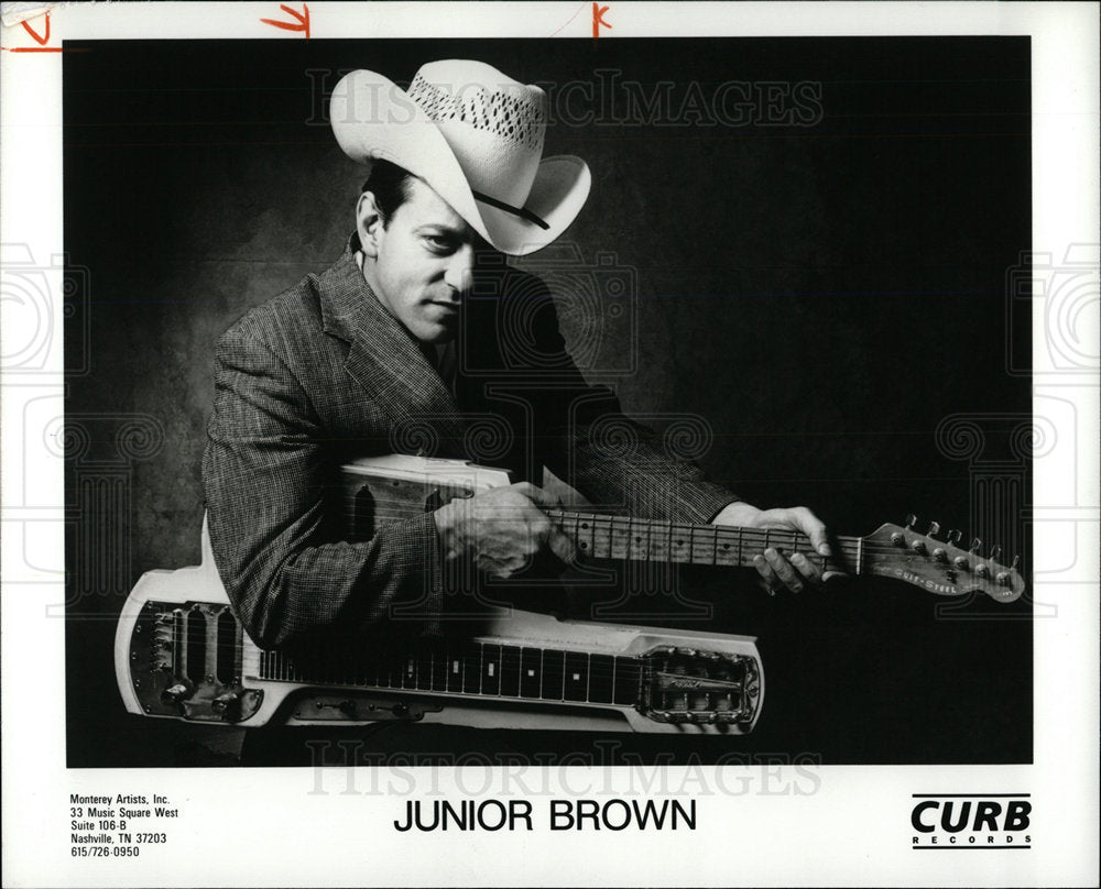 1993 Press Photo country music star Junior Brown - Historic Images