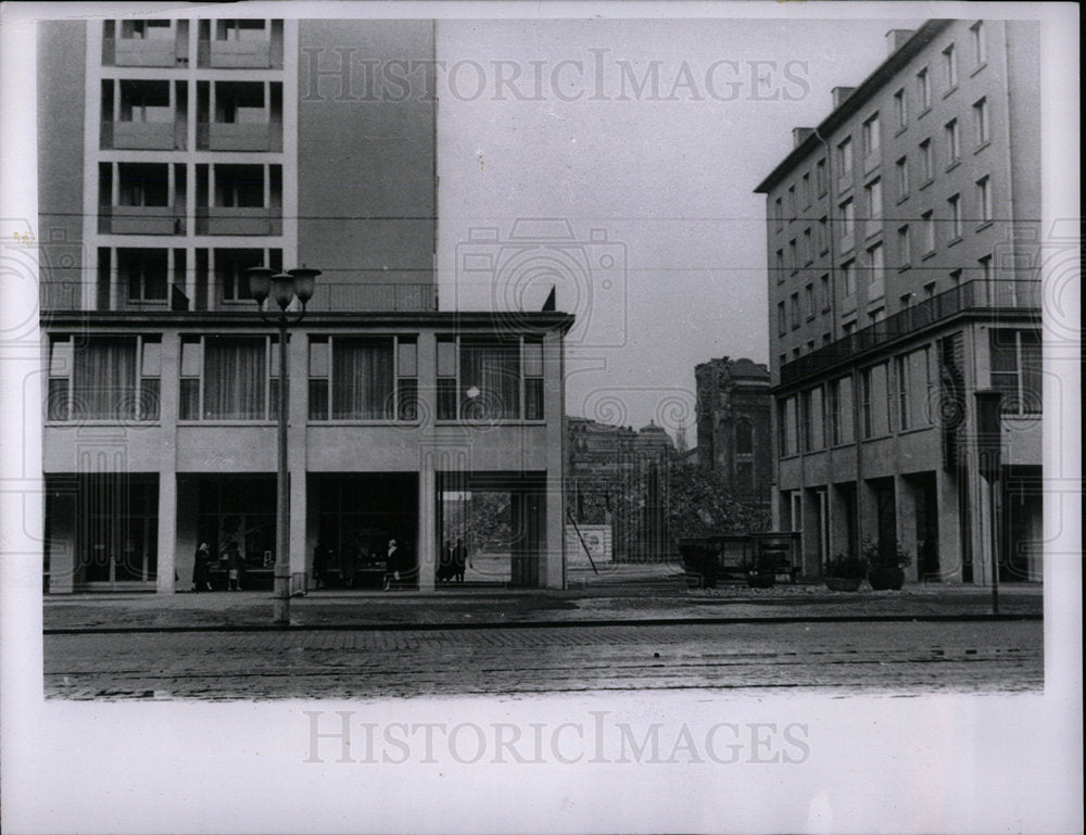 1963 Press Photo Dresden, East Germany Stalin Buildings - Historic Images