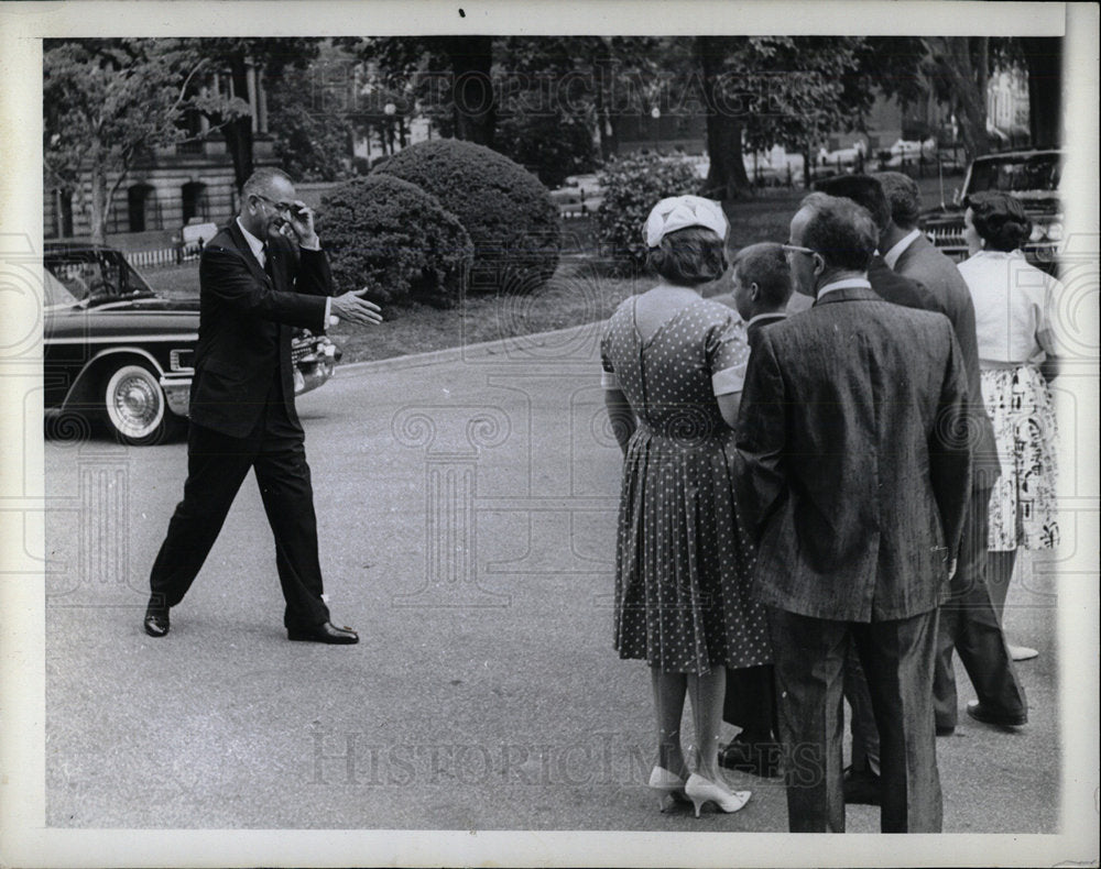 1961 Press Photo Lyndon B. Johnson - Historic Images