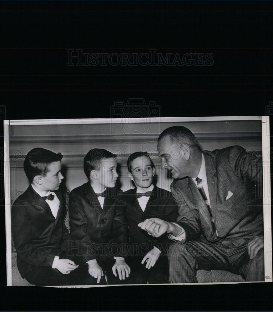 1962 Press Photo Lyndon Baines Johnson  President - Historic Images