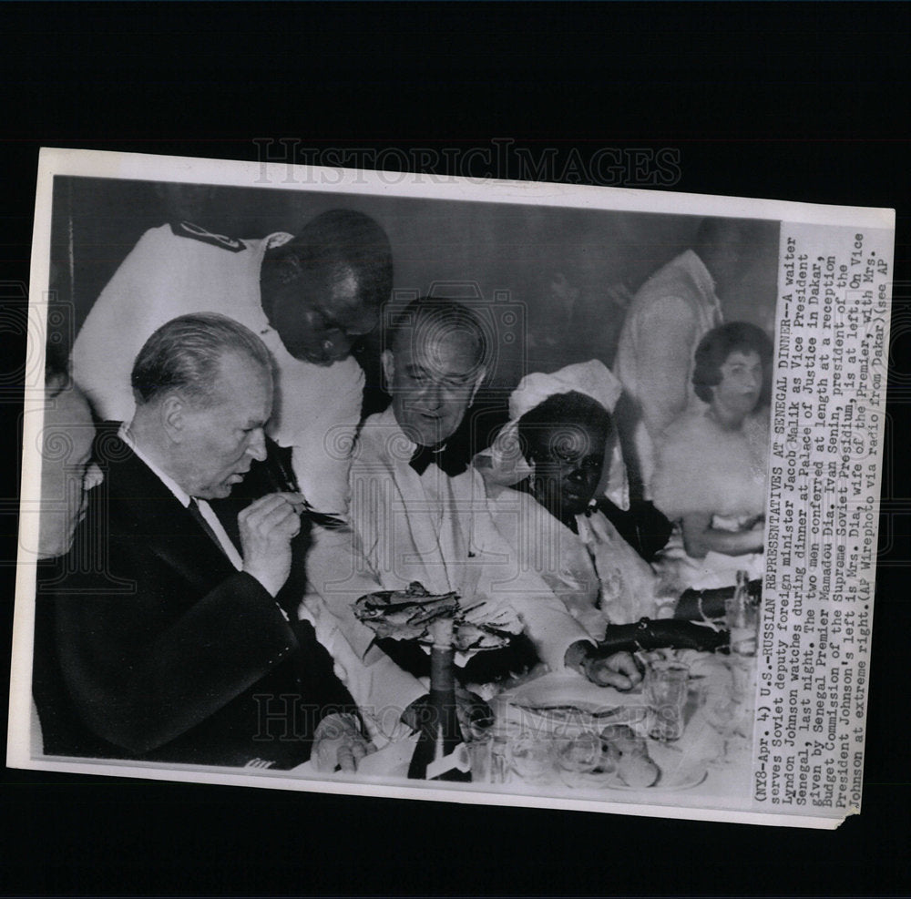 1961 Press Photo Lyndon Baines Johnson President  - Historic Images