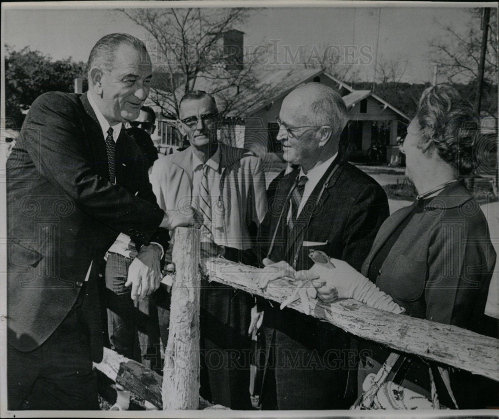 1965 Press Photo Lyndon Baines Johnson President - Historic Images