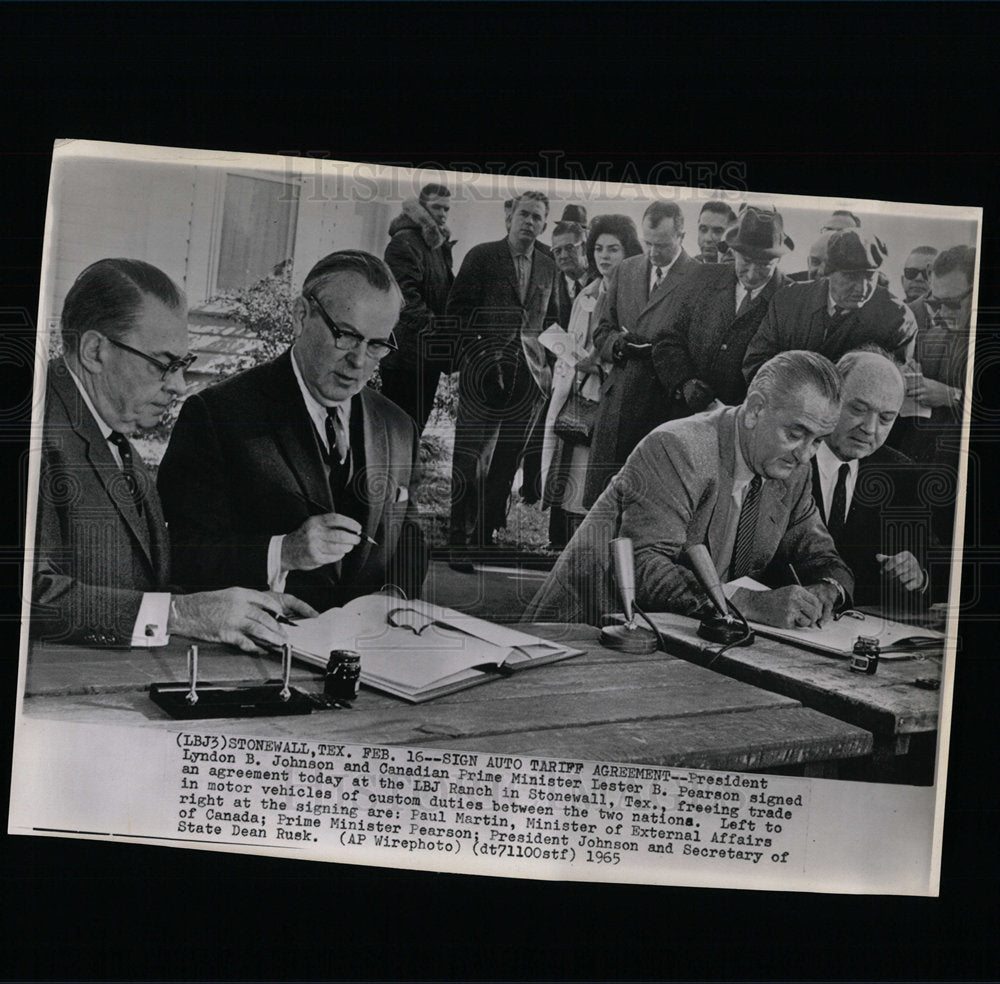 1966 Press Photo Lyndon Baines Johnson President - Historic Images