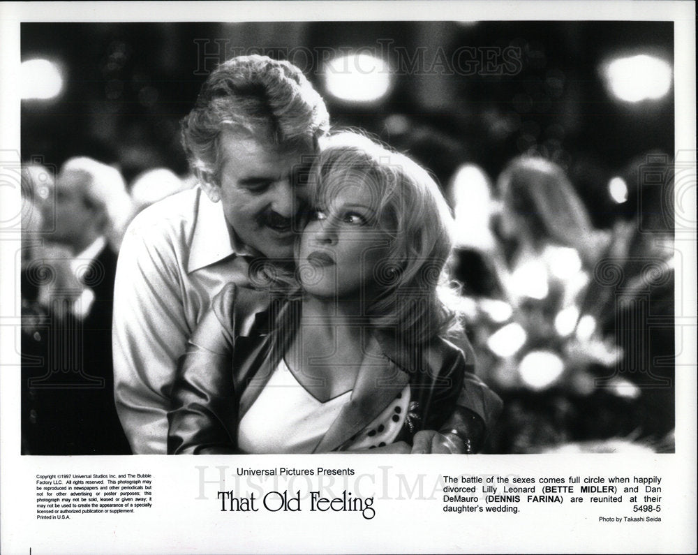 1997 Press Photo That Old Feeling Film Actors Midler  - Historic Images