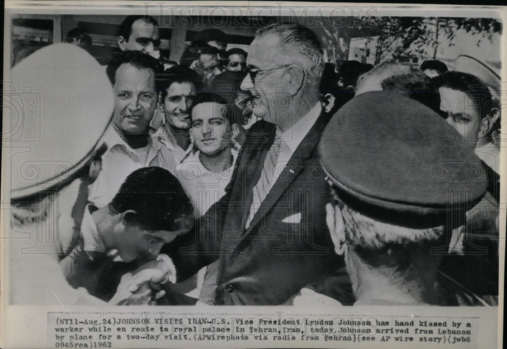 1962 Press Photo Vice President Lyndon Johnson - Historic Images