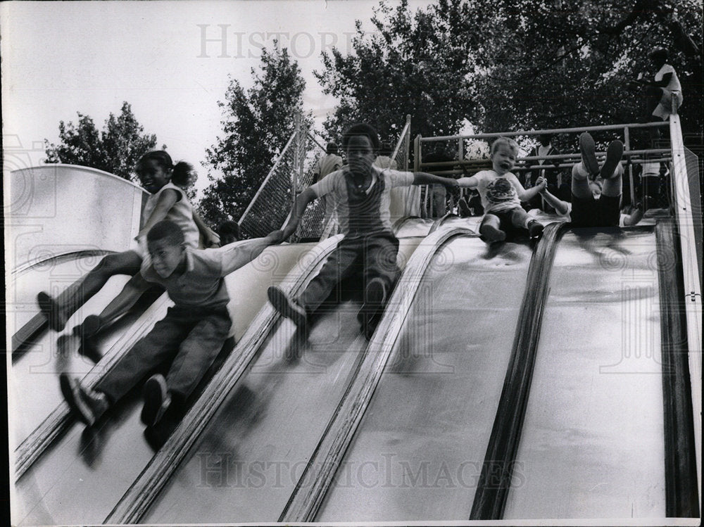 1970 Press Photo Bynum playground Washington Park - Historic Images