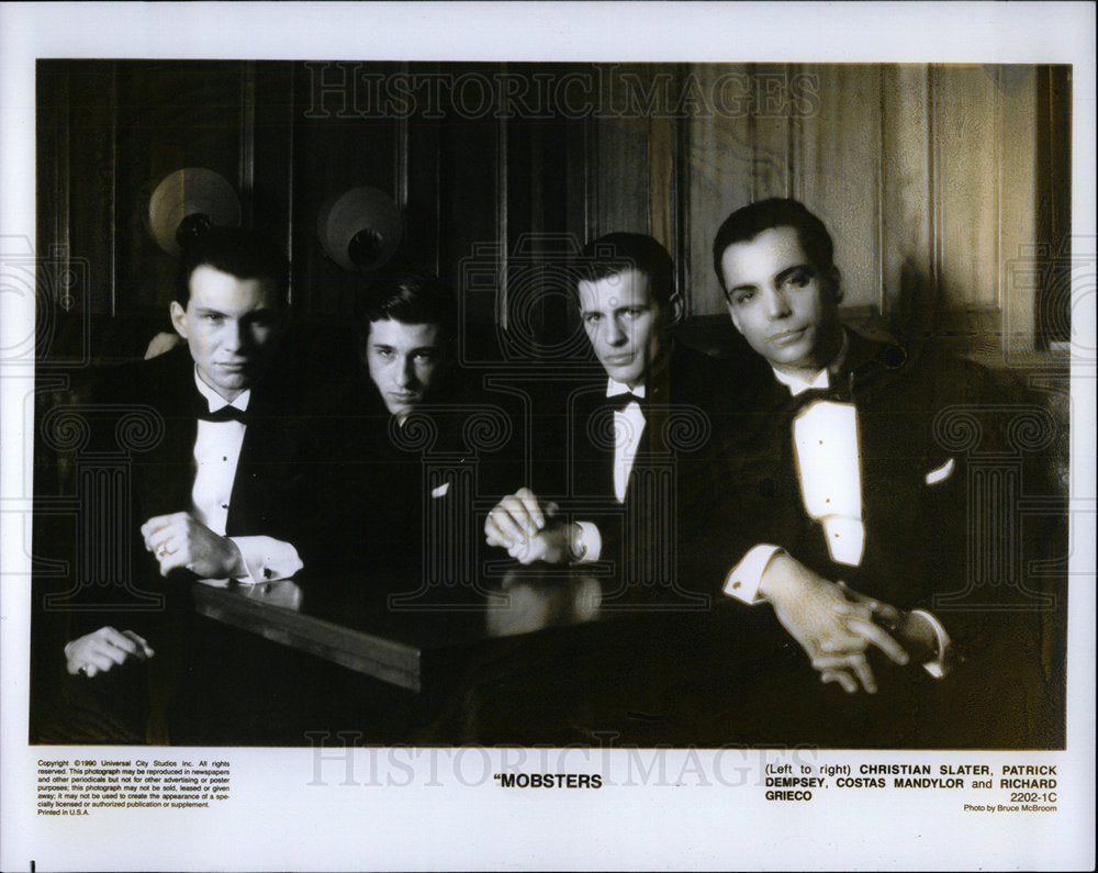 1991 Press Photo Mobsters Slater Dempsey Mandylor - Historic Images