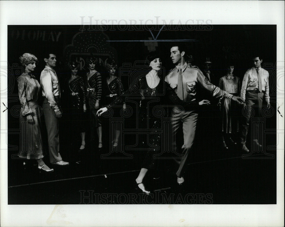 1987 Press Photo Gina Trano &amp; Doug Okerson, 42nd Street - Historic Images