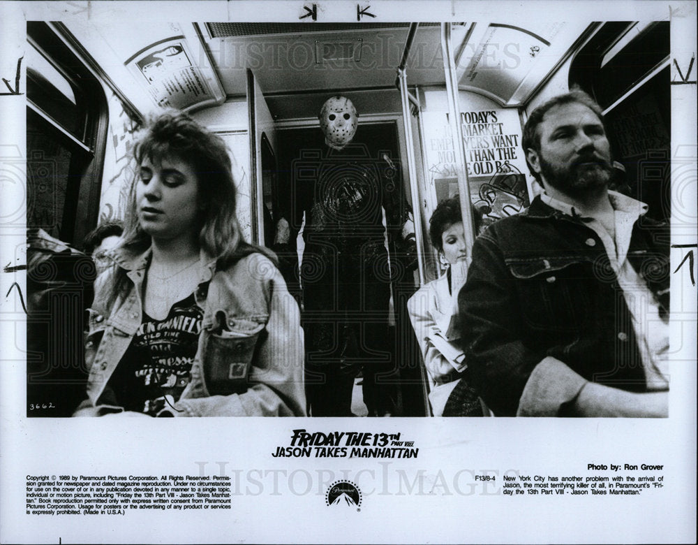 1989 Press Photo Friday 13th Jason Takes Manhattan - Historic Images