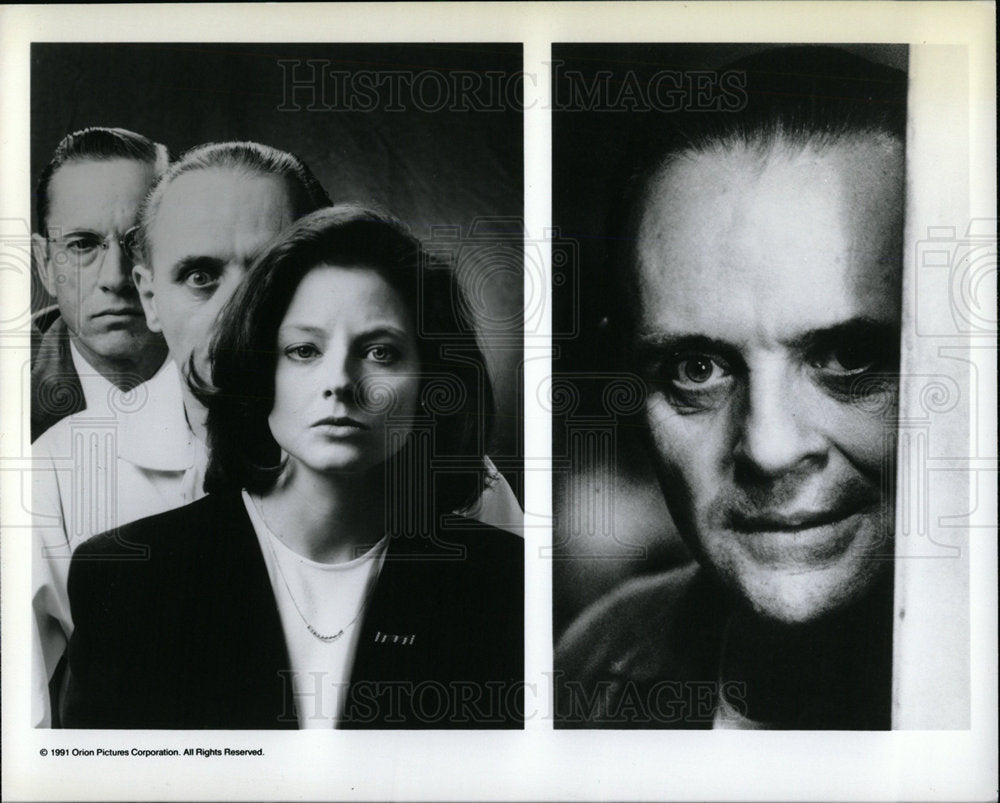 1991 Press Photo Silence Of The Lambs Movie Film Actors - Historic Images