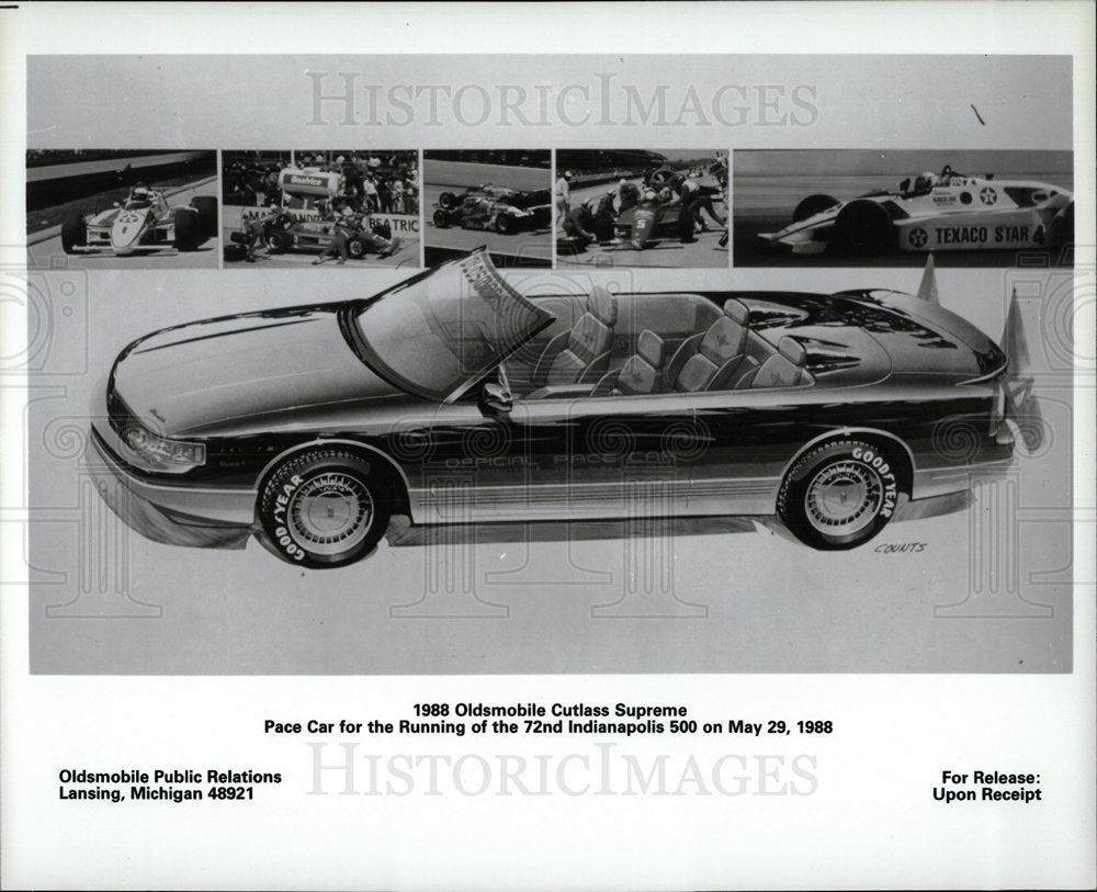 1987 Press Photo The 1988 Oldsmobile Cutlass Supreme - Historic Images