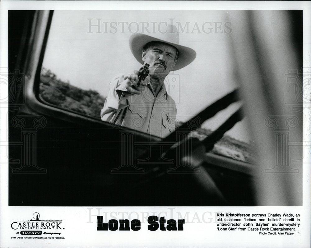 1996 Press Photo Kris Kristofferson Lone Star - Historic Images