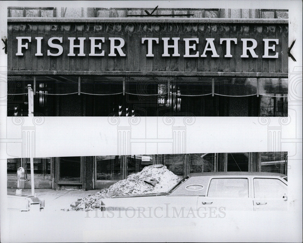 1978 Press Photo The Fisher Theatre In Detroit - Historic Images