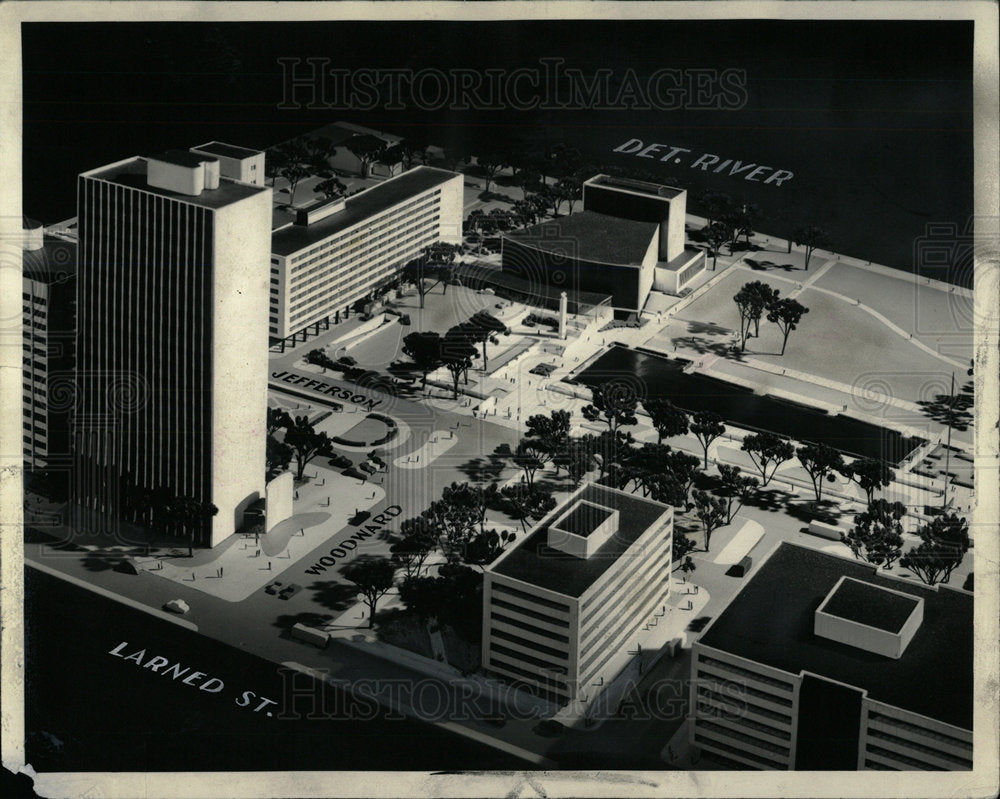 1952 Press Photo Detroit's Civic Center - RRY53339 - Historic Images