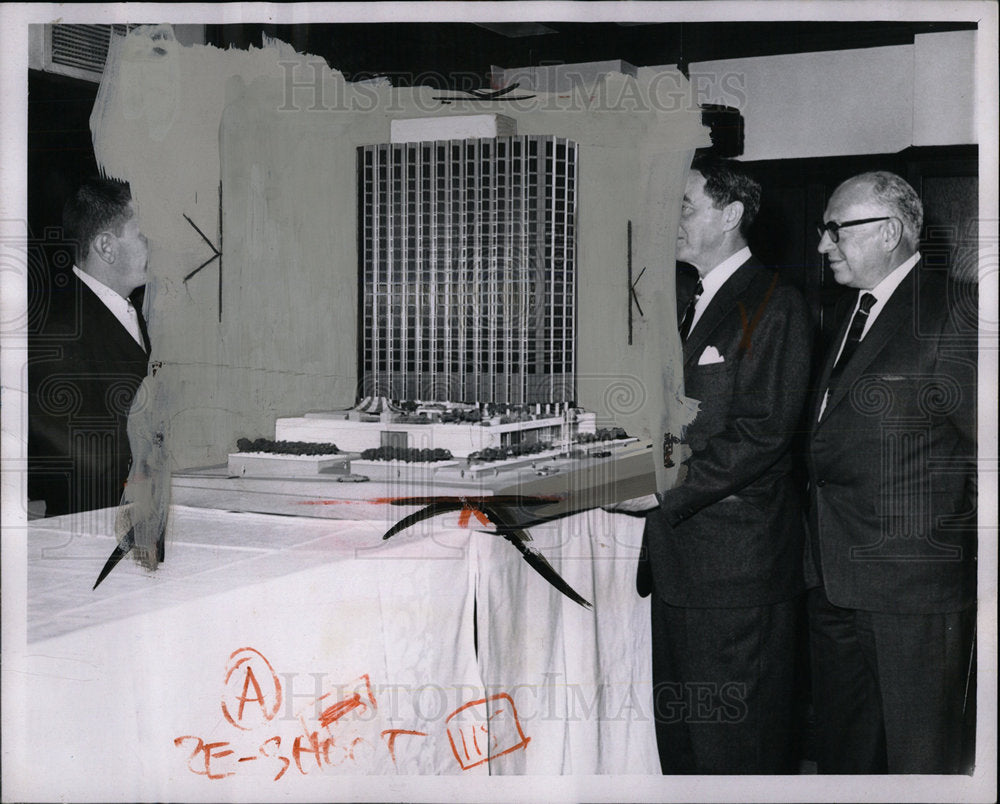 1962 Press Photo The Pontchartrain Hotel Model - Historic Images