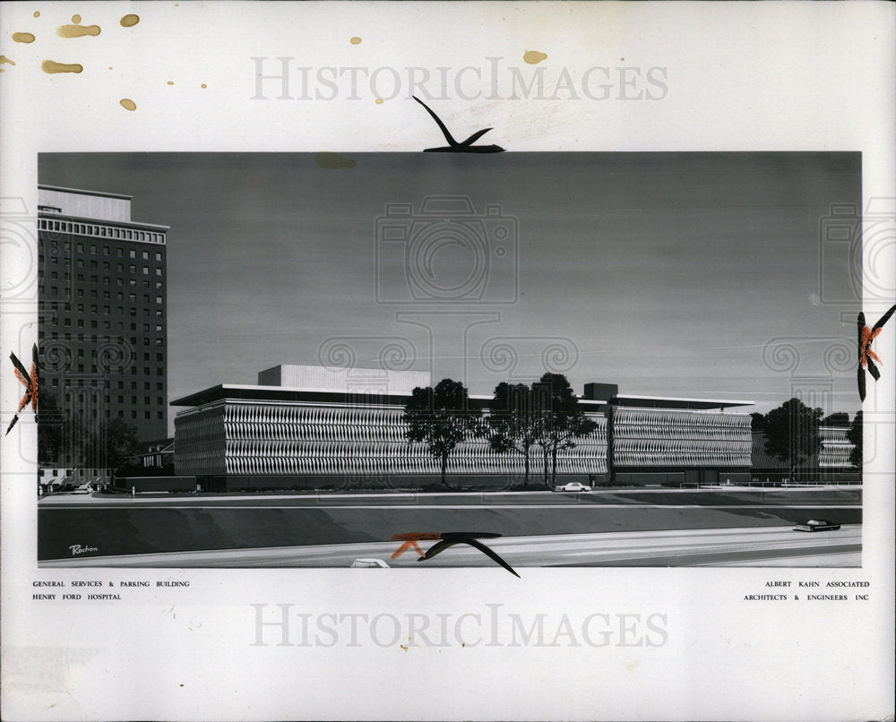 1967 Press Photo Henry Ford Hospital General Services - Historic Images