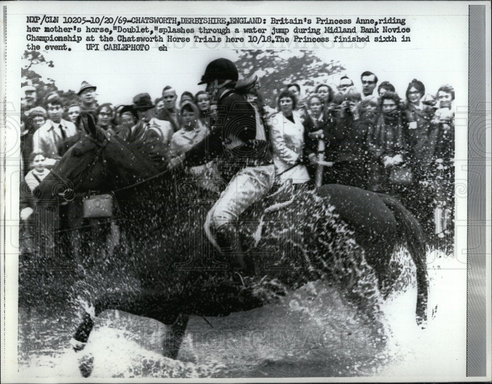 1969 Britain&#39;s Princess Anne Doublet horse - Historic Images