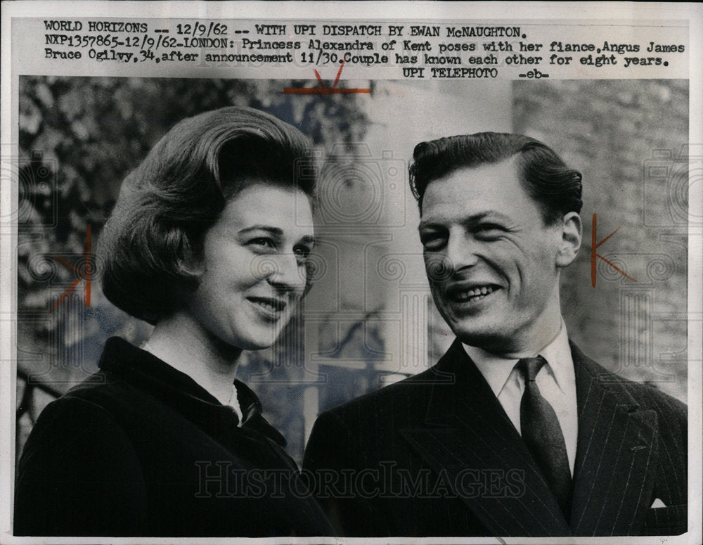 1962 Press Photo Princess Alexandra Kent Great Britain  - Historic Images