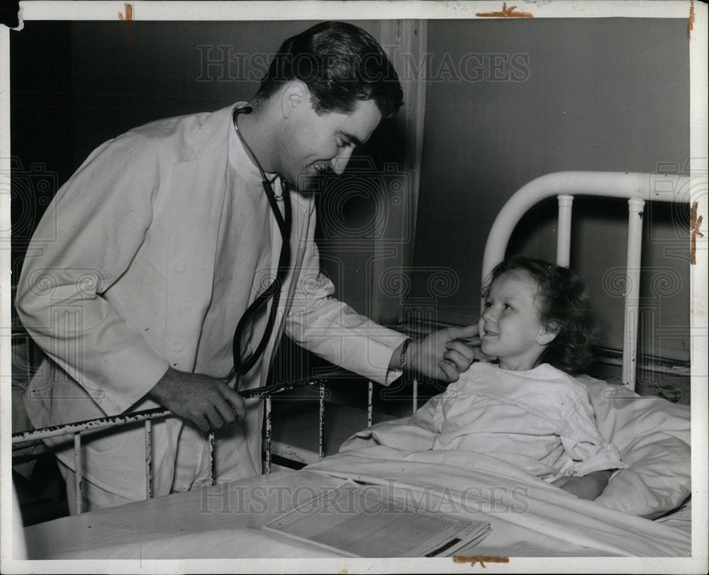 1938 Press Photo Receiving Hospital Detroit Michigan - Historic Images