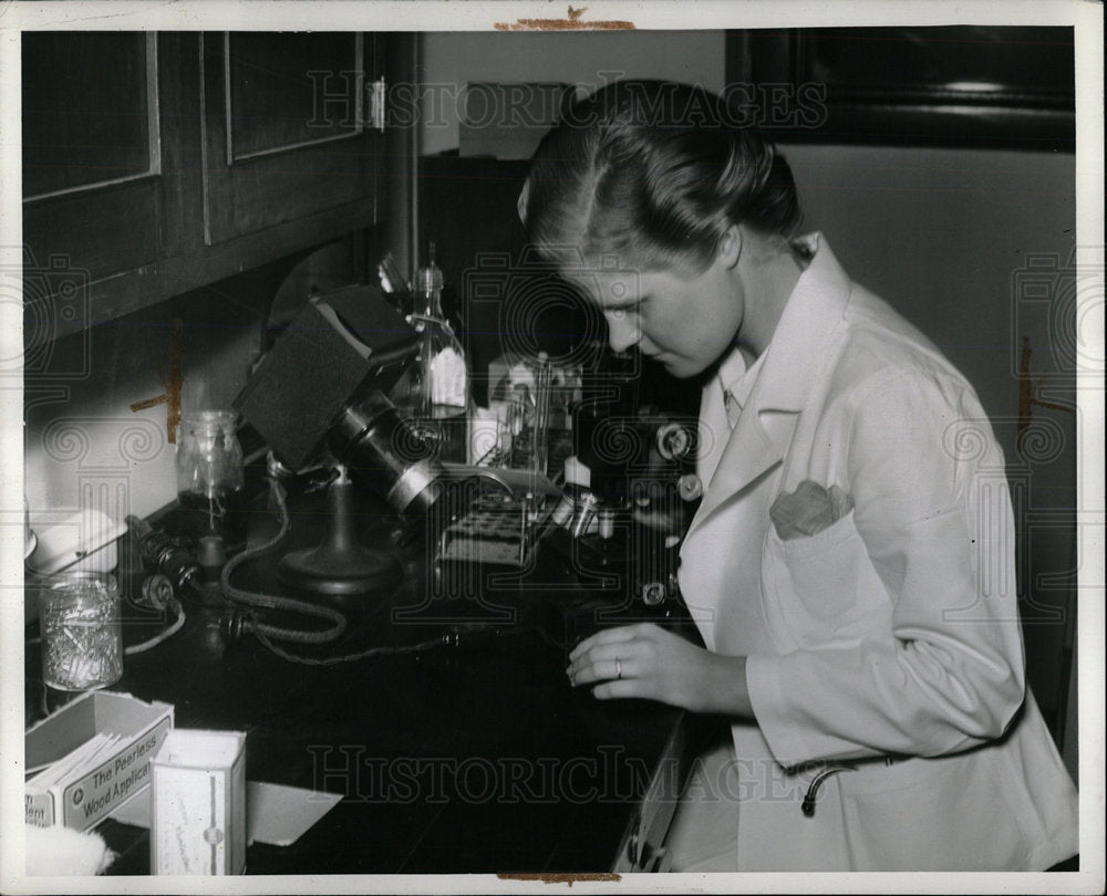 1938 Press Photo Detroit Receiving Hospital Alice Palme - Historic Images