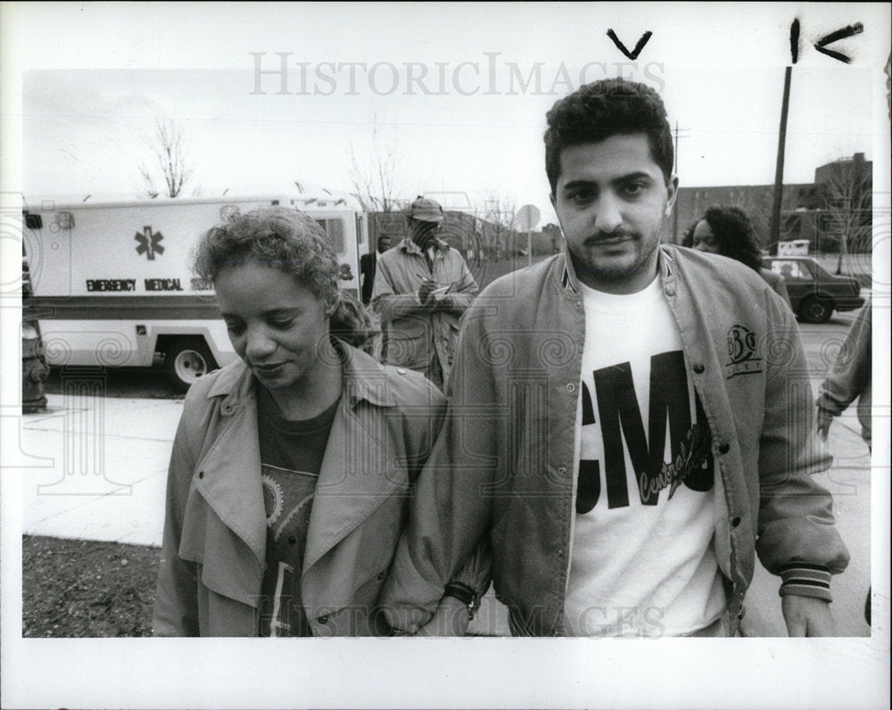 1990 Press Photo Rachouni Muhammad Aurora Center Mary - Historic Images