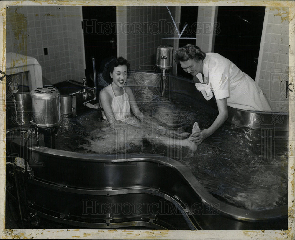 Hydrotherapy Harper Hospital Detroit Michigan - Historic Images