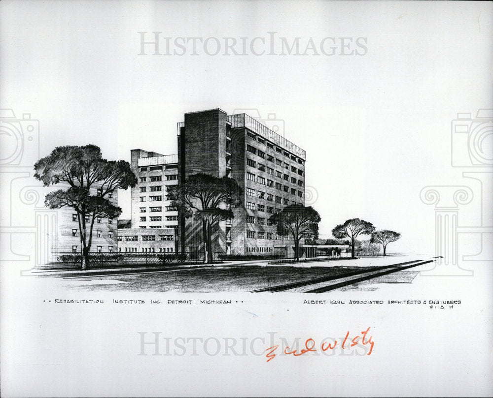 1968 Press Photo Rehabilitation Institute floor Sixth  - Historic Images