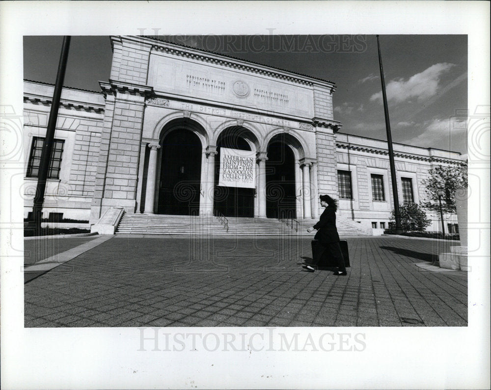 1990 Press Photo Detroit Institute of Arts Museum Mich - Historic Images