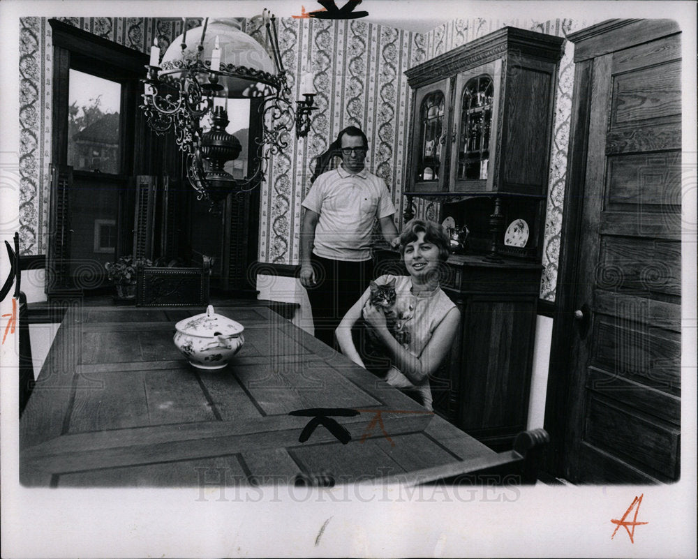 1970 Press Photo Orin Hood Detroit History Homes  - Historic Images
