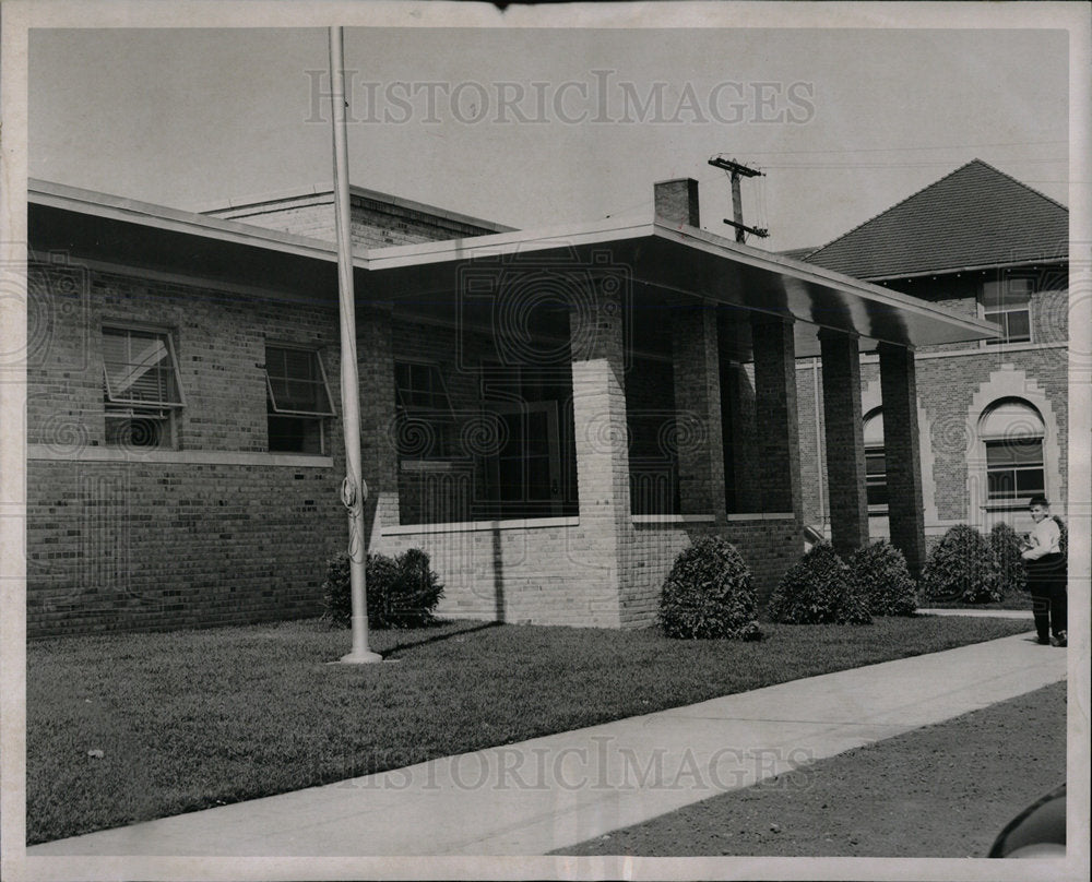 1952 Press Photo McGraw Police Station Medical Clinic  - Historic Images