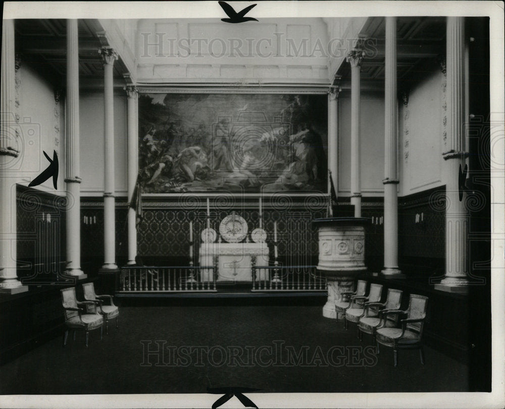 1940 Press Photo The Buckingham Palace Chapel. - Historic Images