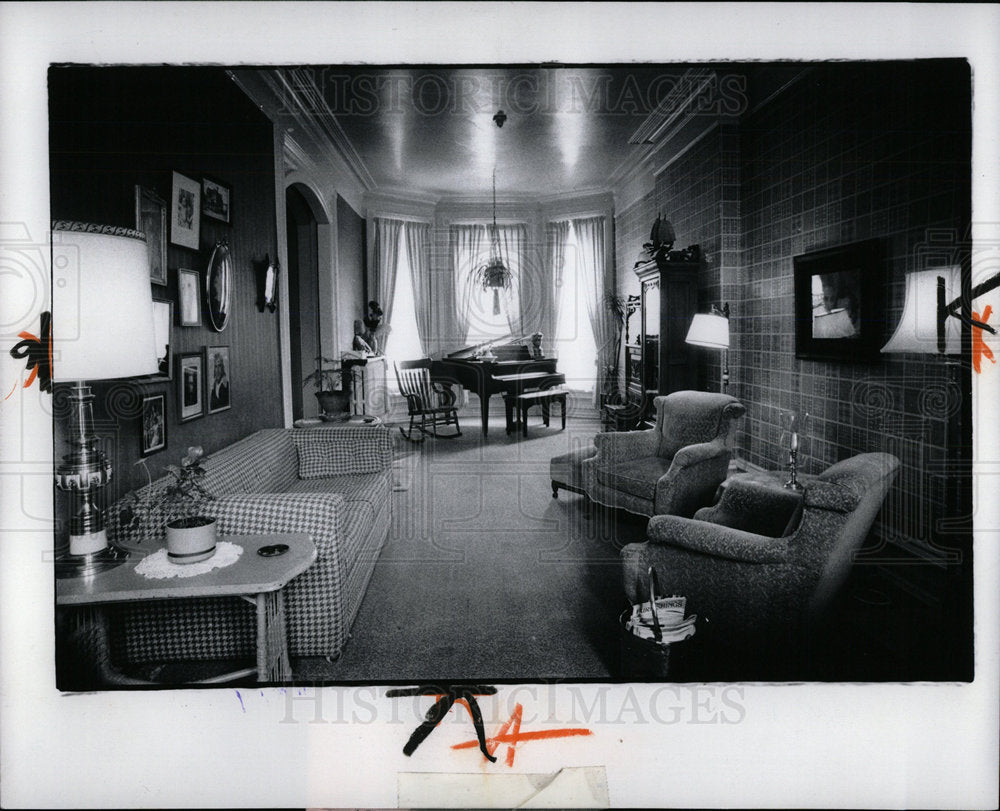 1979 Press Photo Campbell Symengton Detroit Marsh home  - Historic Images