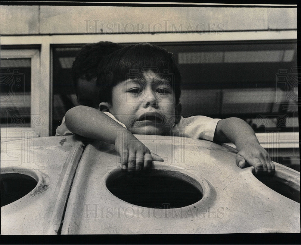 1971 Press Photo Celso Benitez Amalgamated Day care  - Historic Images