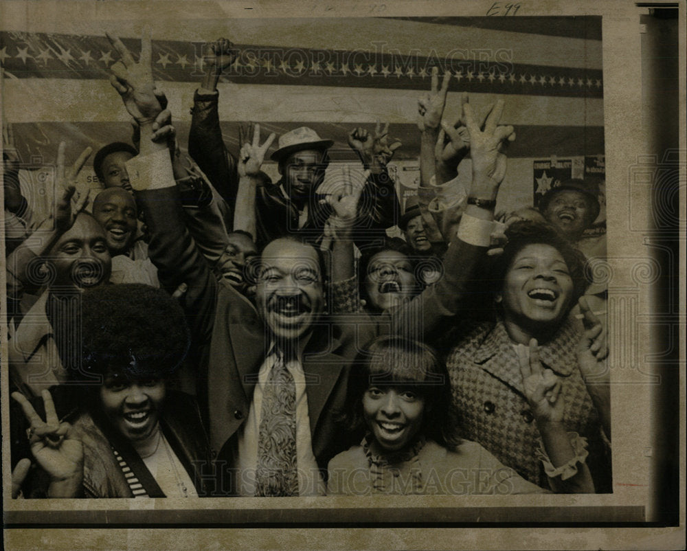 1970 Press Photo George Collins Alex Zabrasky Chicago  - Historic Images
