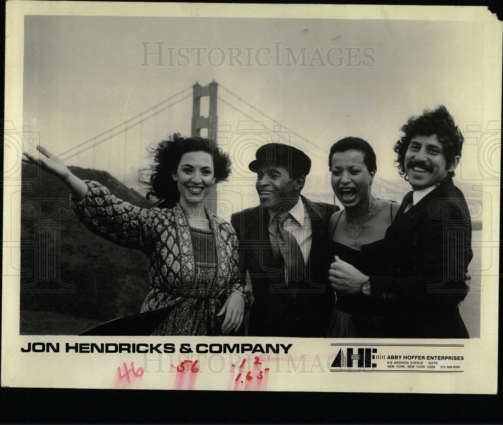 1984 Press Photo Jon Hendrick Company Group Members  - Historic Images