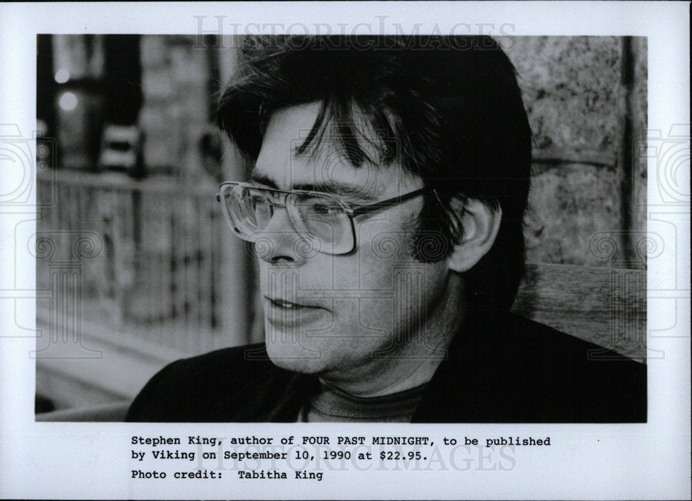 1991 Press Photo Stephen King Author Midnight Tabitha  - Historic Images
