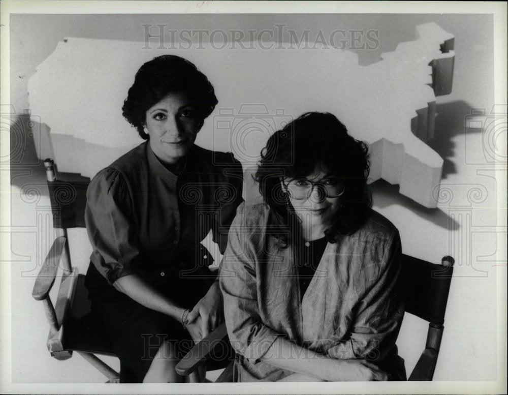 1984 Press Photo Andrea Mitchell Linda Ellerbee USA DC  - Historic Images