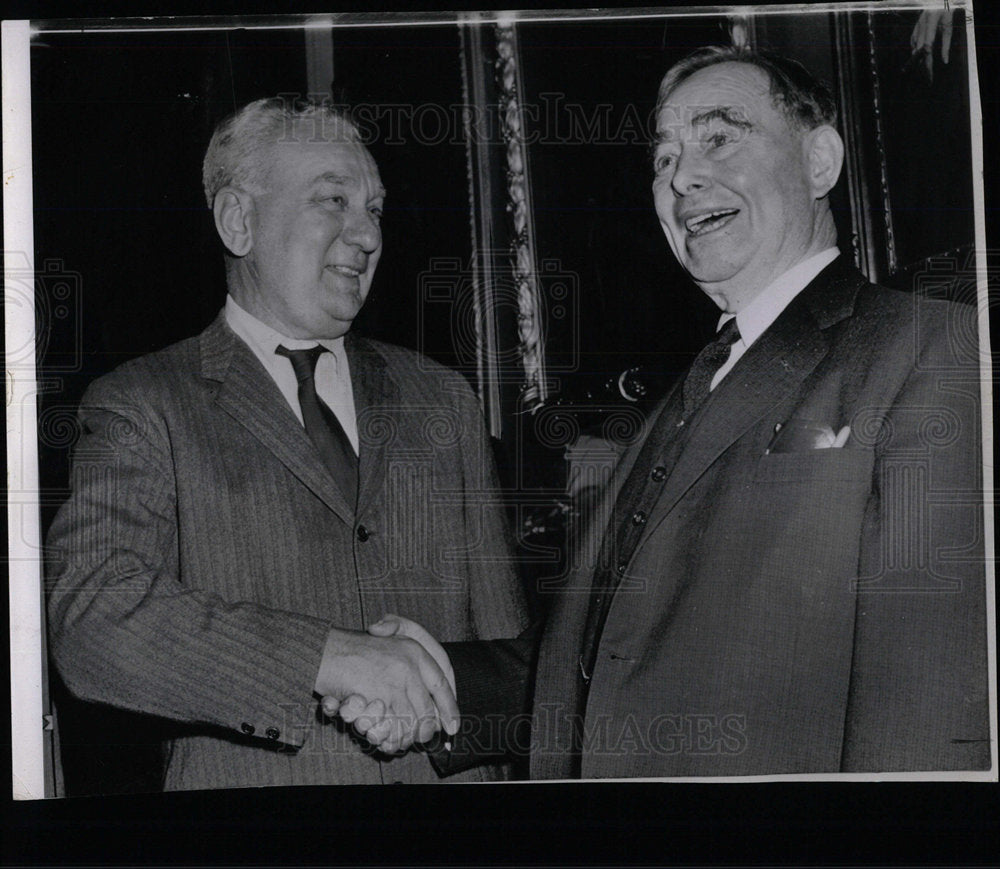 1965 Press Photo Charles Halleck US Rep Republic Leader - Historic Images