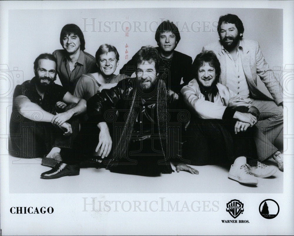 1984 Press Photo Chicago Rock Band Music Group Michigan - Historic Images