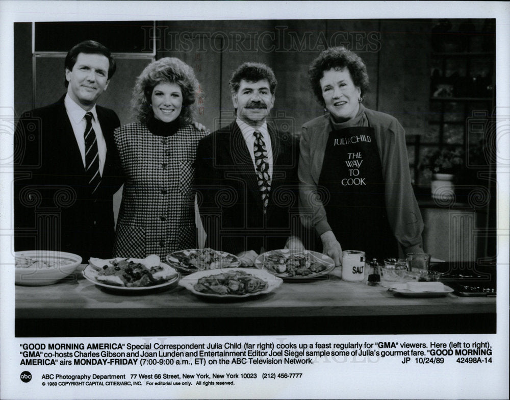 1989 Press Photo Julia Child American Chef TV Host  - Historic Images