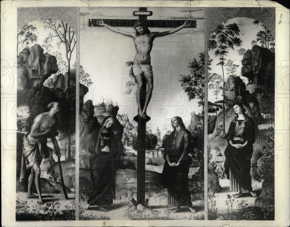 1935 Press Photo Crucifixion Washington Hermitage Great - Historic Images