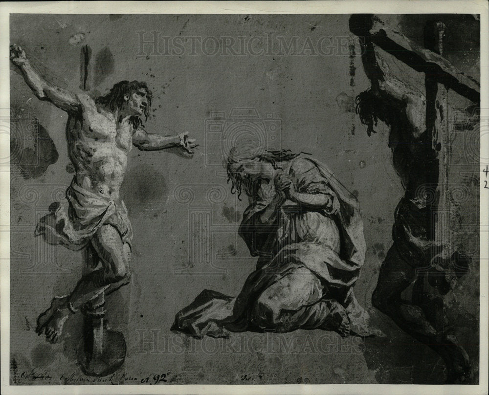 1963 Press Photo Crucifixion Hendrik Terbrugghen artist - Historic Images
