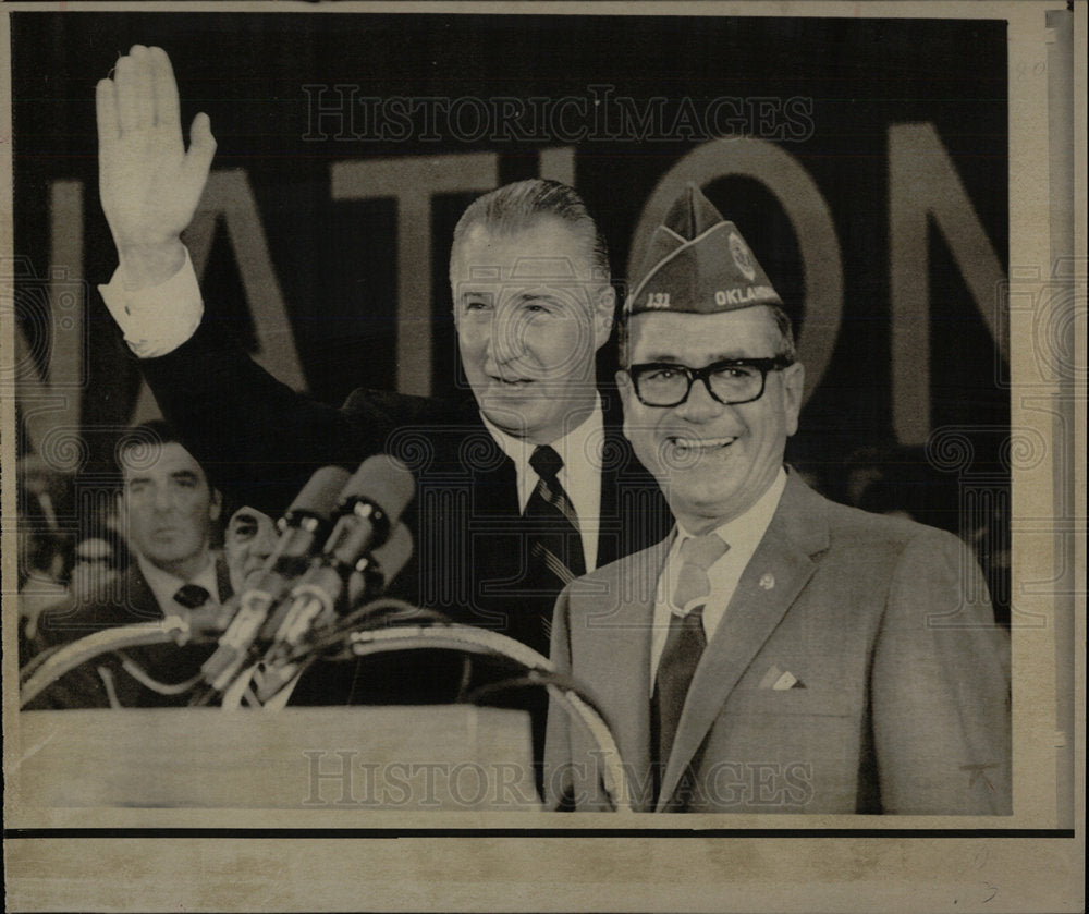1970 Press Photo Vice President Spiro Agnew American  - Historic Images