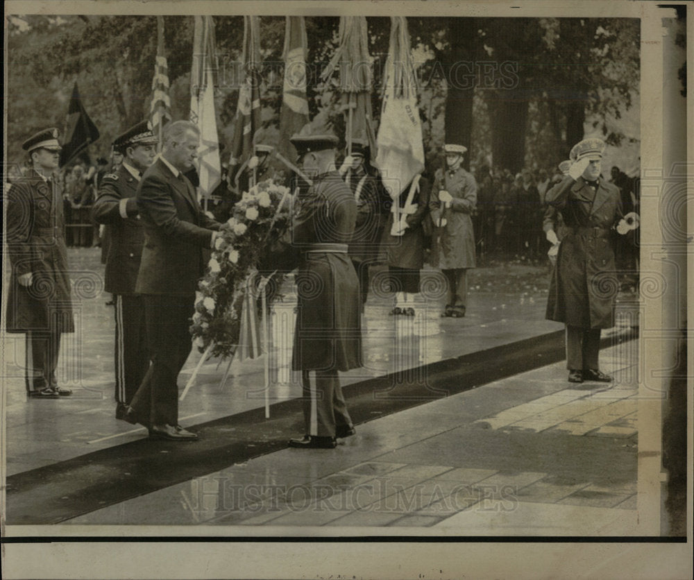 1971 Press Photo Vice President Spiro Agnew Ceremonies - Historic Images