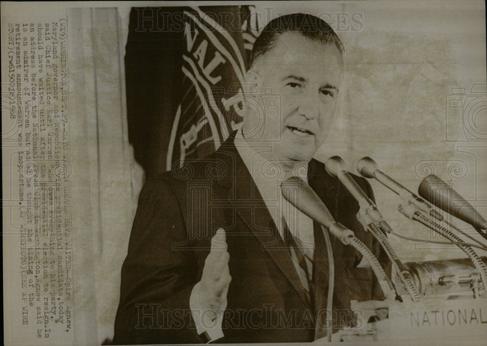 1927 Press Photo Warren Spiro Agnew Maryland Republican - RRY54943 - Historic Images
